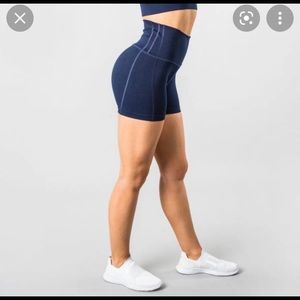Alphalete R6 revival shorts in navy blue
